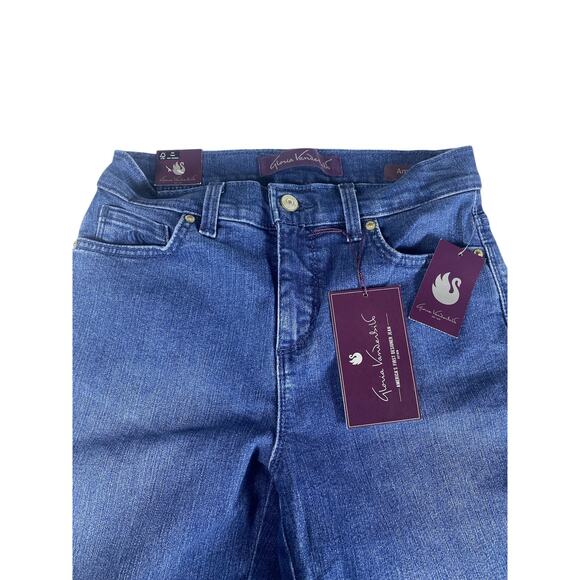 NWT women's Gloria Vanderbilt Amanda Classic Rise Supreme stretch Size 4P Jeans - Picture 7 of 9